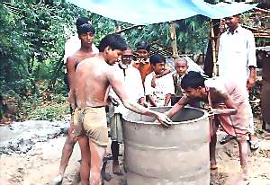 dug well at Harishava