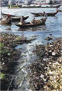 pollution and encroachment choking the Buriganga