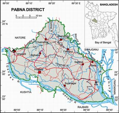Pabna district in Rajshahi Division