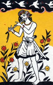 flute- famous painting by Nandalal Bose